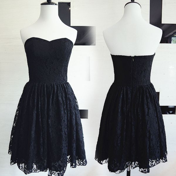 lace appliques short evening dress with sweetheart neckline 2016 knee length party dress elegant prom gowns, Black;red
lace appliques short evening dress with sweetheart neckline 2016 knee length party dress elegant prom gowns, Black;red