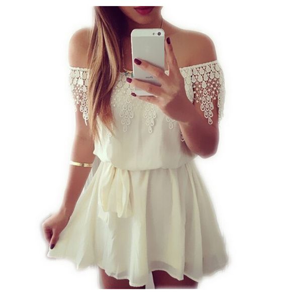 wholesale-imc 2016 fashion summer womens ladies off the shoulder strapless lace chiffon evening short mini dress white, Black;gray
wholesale-imc 2016 fashion summer womens ladies off the shoulder strapless lace chiffon evening short mini dress white, Black;gray