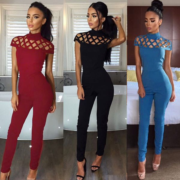 wholesale- new fashion women hallow out design sleeveless slim long jumpsuit choker high neck caged sleeve playsuits long rompers bodysuit, Black;white
wholesale- new fashion women hallow out design sleeveless slim long jumpsuit choker high neck caged sleeve playsuits long rompers bodysuit, Black;white