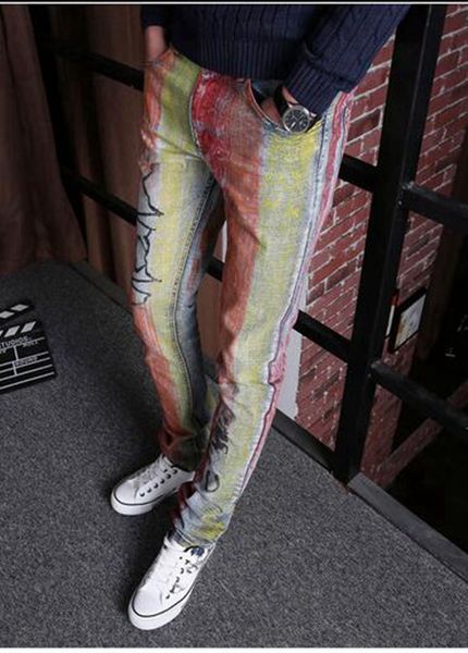 men's fashion trend in the new han edition cultivate one's morality personality bigger sizes printed cotton denim trousers / 28-38, Blue
men's fashion trend in the new han edition cultivate one's morality personality bigger sizes printed cotton denim trousers / 28-38, Blue