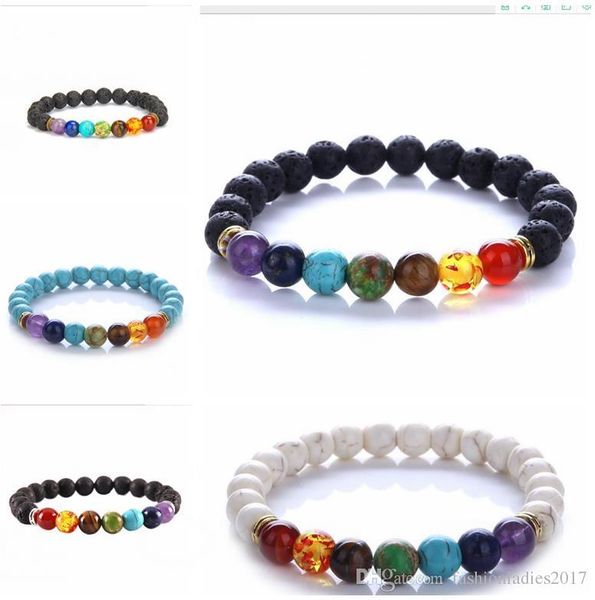 2017 new 7 chakra bracelet men black lava healing balance beads reiki buddha prayer natural stone yoga bracelet for women
2017 new 7 chakra bracelet men black lava healing balance beads reiki buddha prayer natural stone yoga bracelet for women