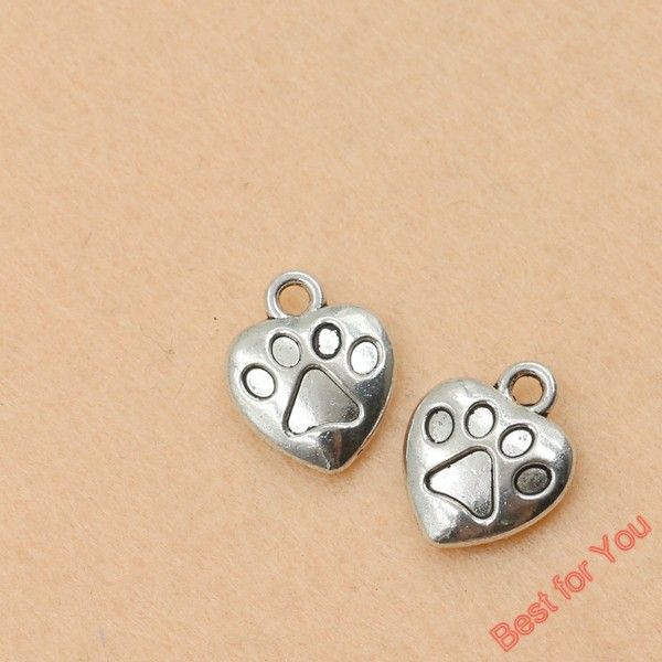 50pcs antique silver plated heart paw charms pendants for jewelry making diy handmade 16x13mm jewelry making, Bronze;silver
50pcs antique silver plated heart paw charms pendants for jewelry making diy handmade 16x13mm jewelry making, Bronze;silver