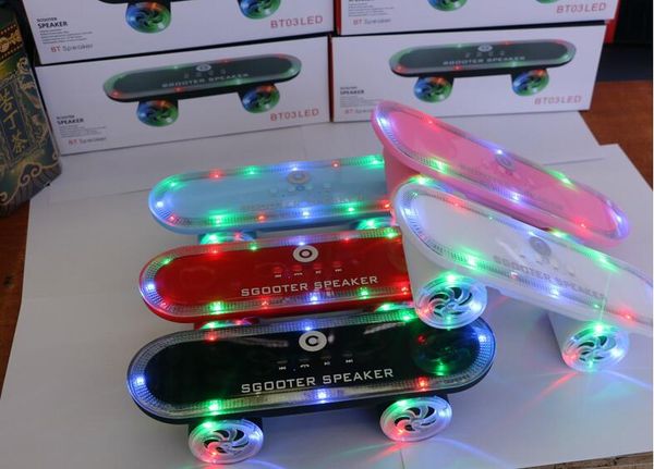 new skateboard scooter design colorful led light speaker bluetooth mini wireless stereo speakers subwoofers fm radio stereo mp3 music player
new skateboard scooter design colorful led light speaker bluetooth mini wireless stereo speakers subwoofers fm radio stereo mp3 music player