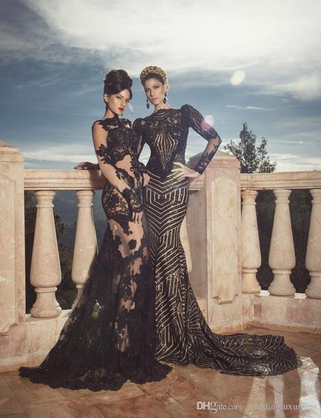 2019 Sexy Mermaid Lace Prom Dresses Black Appliques Formal Gowns Long Sleeves Cap Sleeve Applique Beading Prom Gown Robe de soiree
2019 Sexy Mermaid Lace Prom Dresses Black Appliques Formal Gowns Long Sleeves Cap Sleeve Applique Beading Prom Gown Robe de soiree