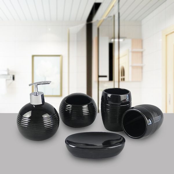 eco friendly bathroom accessories ceramic bathroom sets 1emulsion bottle +1soap dish +2cup +1toothbrush holder wedding decoration
eco friendly bathroom accessories ceramic bathroom sets 1emulsion bottle +1soap dish +2cup +1toothbrush holder wedding decoration