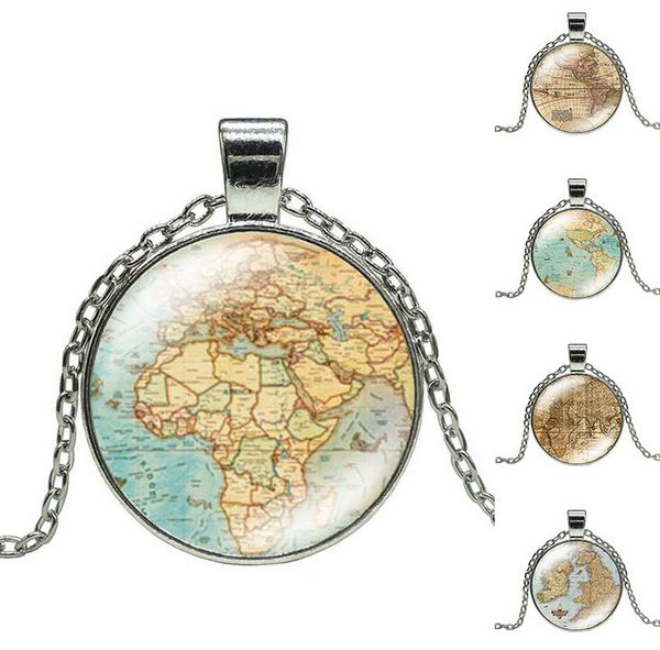 10pcs/lot world map pendant necklaces silver color universe gemstone pendant necklaces mix style 2016 july style
10pcs/lot world map pendant necklaces silver color universe gemstone pendant necklaces mix style 2016 july style