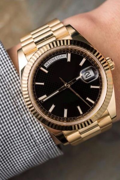 The latest version Luxury President Day-Date 41mm 218235 18K Rose Gold Chocolate Dial Watch Stainless Steel Automatic Mens Watch Watches
The latest version Luxury President Day-Date 41mm 218235 18K Rose Gold Chocolate Dial Watch Stainless Steel Automatic Mens Watch Watches