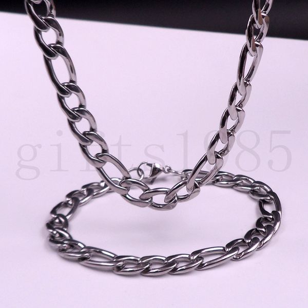Мужская мода из нержавеющей стали Фигаро цепи 9 мм Bracelet8.6 дюймов ожерелье 26 дюймов
Мужская мода из нержавеющей стали Фигаро цепи 9 мм Bracelet8.6 дюймов ожерелье 26 дюймов