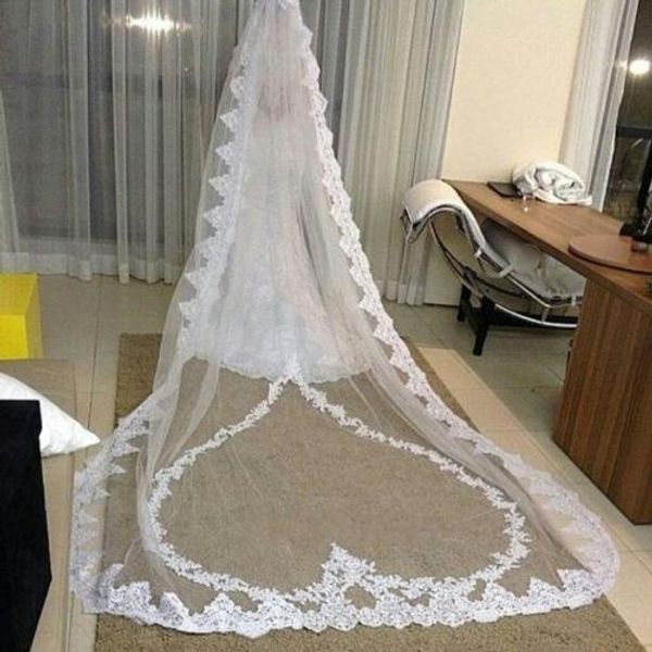selling luxury real image wedding veils three meters long veils lace applique crystals two layers cathedral length bridal ve, Black
selling luxury real image wedding veils three meters long veils lace applique crystals two layers cathedral length bridal ve, Black