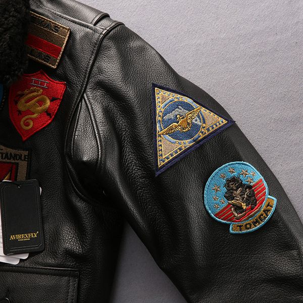 black avirexfly flocking cow leather jackets cvw-2 ten far east cruise 63-4 a2 flight jackets
black avirexfly flocking cow leather jackets cvw-2 ten far east cruise 63-4 a2 flight jackets