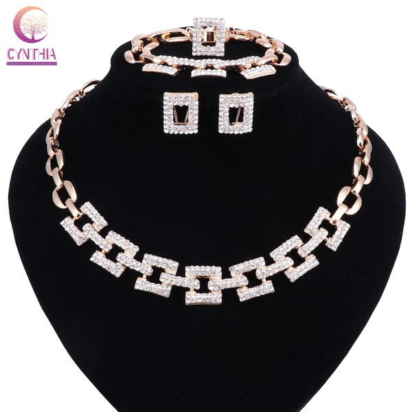 women shining crystal rhinestone bridal jewelry set african wedding jewelry set necklace earrings bracelet ring gift 2 colors, Black
women shining crystal rhinestone bridal jewelry set african wedding jewelry set necklace earrings bracelet ring gift 2 colors, Black