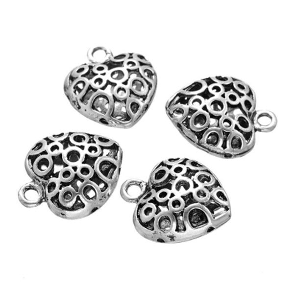 pack of 100 pcs fashion heart shape charms pendant good for diy craft making ing, Bronze;silver
pack of 100 pcs fashion heart shape charms pendant good for diy craft making ing, Bronze;silver