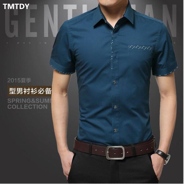 wholesale- tmtdy 2017 summer short sleeve cotton shirt men casual slim turn-down collar edge of the flower mens dress shirts plus size 5x, White;black
wholesale- tmtdy 2017 summer short sleeve cotton shirt men casual slim turn-down collar edge of the flower mens dress shirts plus size 5x, White;black