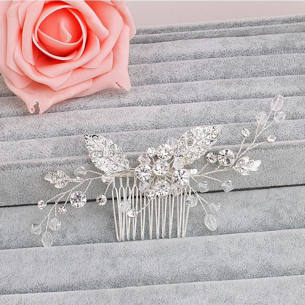 beijia Fashion Flower Leaf Bridal Hair Comb Pin Rhinestone Crystal Wedding Hair Combs Accessories Silver Jewelry
beijia Fashion Flower Leaf Bridal Hair Comb Pin Rhinestone Crystal Wedding Hair Combs Accessories Silver Jewelry