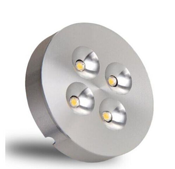 Factory Wholesale 12w Silvery Dimmable Led Puck Light Warm Natural Cool White Led Under Cabinet Lights For Home/commercial Led Puck Lights