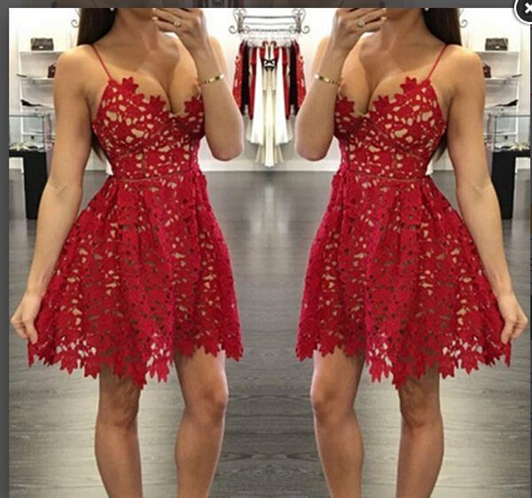spaghetti straps homecoming dresses 2016 new red lace vestidos de festa a line nude underline short cocktail party gowns, Blue;pink
spaghetti straps homecoming dresses 2016 new red lace vestidos de festa a line nude underline short cocktail party gowns, Blue;pink