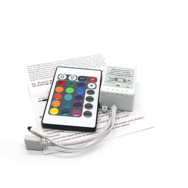 Edison2011 Led Rgb Controller Dc12v 24keys Ir Remote Controller For Smd 3528 5050 Rgb Led Strip Lights 100pcs Dhl