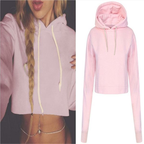 4 colors 2017 new navel-baring short design hoodies sweatshirts women cotton solid autumn winter hoodies pullover, Black
4 colors 2017 new navel-baring short design hoodies sweatshirts women cotton solid autumn winter hoodies pullover, Black