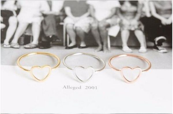 fashion brand of 18 k gold plated ring midi gold-plated ring love heart charm ring retail delivery of charge, Golden;silver
fashion brand of 18 k gold plated ring midi gold-plated ring love heart charm ring retail delivery of charge, Golden;silver