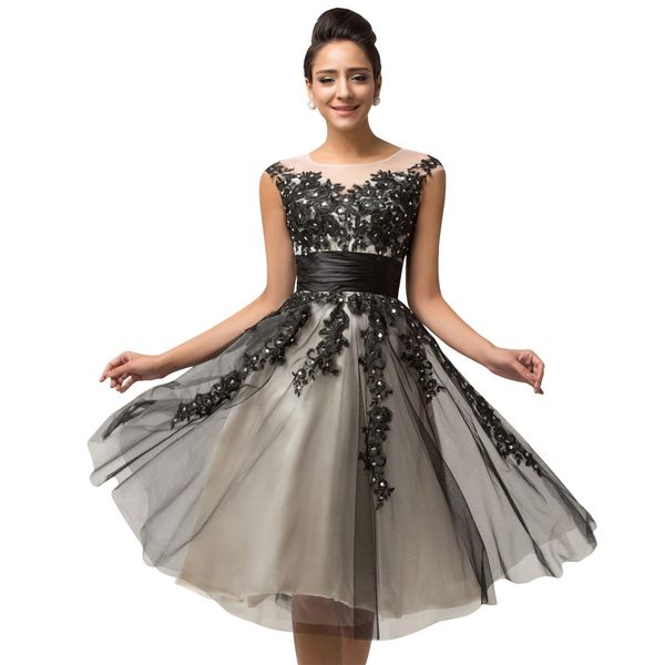 2019 Newest Arabic Style Black Lace A-Line Short Homecoming Dress Applique Beads Tulle Jewel Cocktail Dress Newest Custom Made Cheap
2019 Newest Arabic Style Black Lace A-Line Short Homecoming Dress Applique Beads Tulle Jewel Cocktail Dress Newest Custom Made Cheap