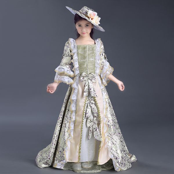 2017 brand new purple floral children medieval victorian party dresses little girls birthday royal venice gown costumes, Black;red
2017 brand new purple floral children medieval victorian party dresses little girls birthday royal venice gown costumes, Black;red