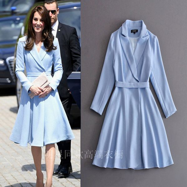 2017 autumn and winter princess kate same woolen overcoat dress v-neck long sleeve star woolen dress blue for formal occasion, Black;gray
2017 autumn and winter princess kate same woolen overcoat dress v-neck long sleeve star woolen dress blue for formal occasion, Black;gray
