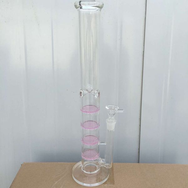 New Arrival Nice Pink 4 Layer Honeycomb Percolator Glass Water Pipes Real Picture Glass Bong with free bowl , 18.8 mm
New Arrival Nice Pink 4 Layer Honeycomb Percolator Glass Water Pipes Real Picture Glass Bong with free bowl , 18.8 mm