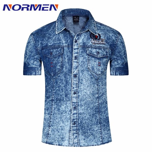 wholesale-2016 new spring/summer style men's denim shirts short sleeve casual shirt for men 100% cotton breathable comfortable jeans sh, White;black
wholesale-2016 new spring/summer style men's denim shirts short sleeve casual shirt for men 100% cotton breathable comfortable jeans sh, White;black