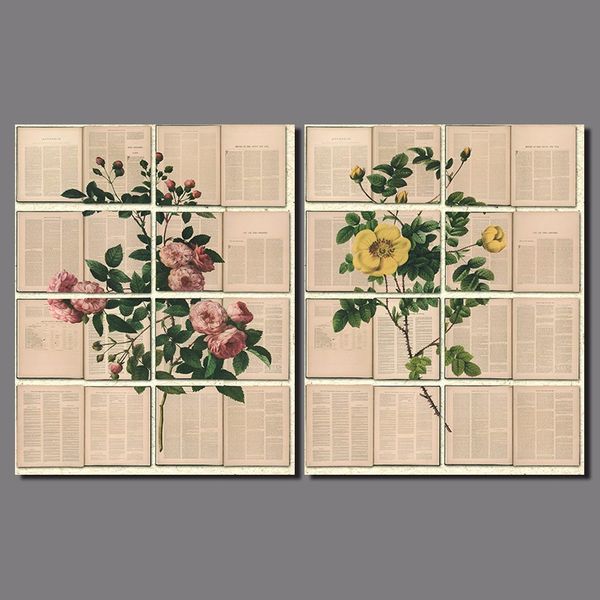 retro yellow flowers plants pictures pink rose decoration canvas painting wall art newspaper book for living room decor unframed
retro yellow flowers plants pictures pink rose decoration canvas painting wall art newspaper book for living room decor unframed