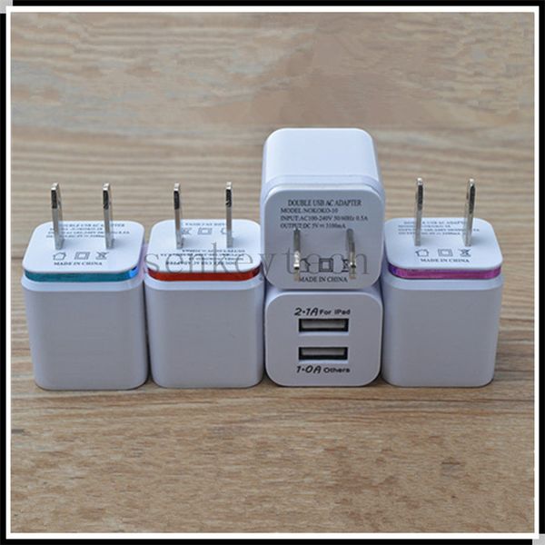 5 В 2.1A1.0A двойной USB адаптер переменного тока домой путешествия настенное зарядное
5 В 2.1A1.0A двойной USB адаптер переменного тока домой путешествия настенное зарядное