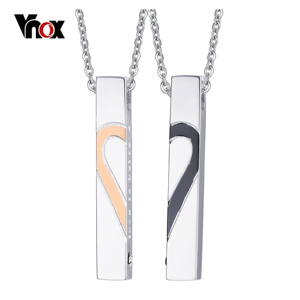 new 1 piece price his and hers matching set promise pendant necklace wholesale stainless steel heart necklaces for lovers, Silver
new 1 piece price his and hers matching set promise pendant necklace wholesale stainless steel heart necklaces for lovers, Silver