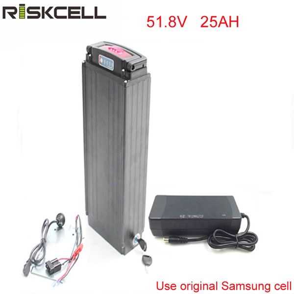electric bike 51.8v 25ah samsung cell lithium ion battery 52v 1000w aluminium case bicycle battery with power lights+tail lights
electric bike 51.8v 25ah samsung cell lithium ion battery 52v 1000w aluminium case bicycle battery with power lights+tail lights