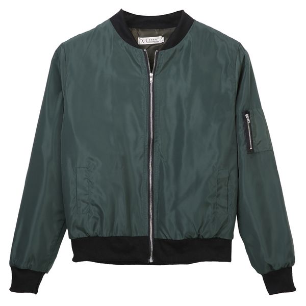 wholesale- army green black red bomber jacket women 2017 spring o-collar classic simple jacket veste femme manche longue korean cardigan, Black;brown
wholesale- army green black red bomber jacket women 2017 spring o-collar classic simple jacket veste femme manche longue korean cardigan, Black;brown