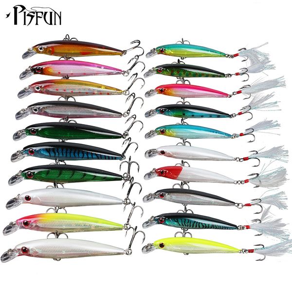 Pisfun 20Pcs/lot Fishing Lure Set Wobbler Crankbait Set Mixed Color Minnow Fish Supplies Fake Lure For Carp Bass 7G /13.5G
Pisfun 20Pcs/lot Fishing Lure Set Wobbler Crankbait Set Mixed Color Minnow Fish Supplies Fake Lure For Carp Bass 7G /13.5G