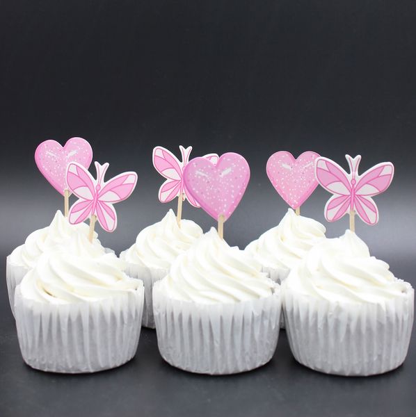 wholesale- pink heart and butterfly party cupcake ers picks decoration for wedding party favors decoration supplies
wholesale- pink heart and butterfly party cupcake ers picks decoration for wedding party favors decoration supplies