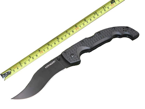 

Tactical Tools Black Handle Cold Steel EDC Pocket Knife 29UXTGH VOYAGER XL CTS XHP Survival Hunting Knife Outdoor Gear F699L