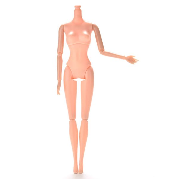 

wholesale- 1 pc 12 jointed a replaceable naked, headless doll body movable nude naked doll 25cm/10.23" for cute doll accessories