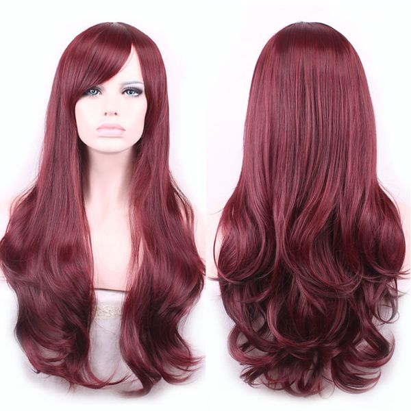 woodfestival lolita wave wig heat resistant synthetic hair bangs natural burgundy wigs for women african americans, Black
woodfestival lolita wave wig heat resistant synthetic hair bangs natural burgundy wigs for women african americans, Black