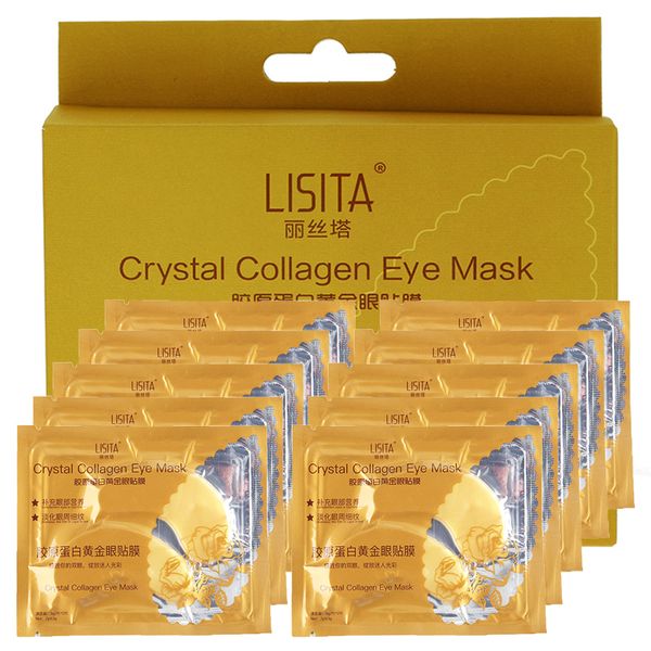 20pcs/box brand lisita gold crystal collagen eye mask patches for anti-wrinkle remove black gift girl birthday
20pcs/box brand lisita gold crystal collagen eye mask patches for anti-wrinkle remove black gift girl birthday