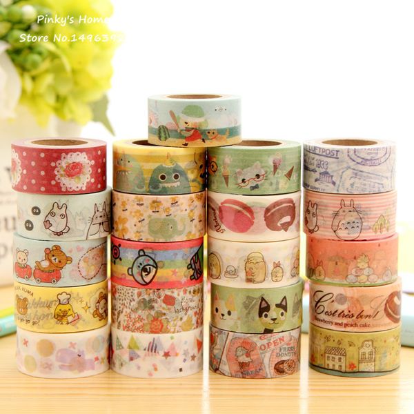 wholesale-cute cartoon animals rilakkuma totoro fresh style washi tape adhesive masking tape decorative diy stick label escolar papelaria
wholesale-cute cartoon animals rilakkuma totoro fresh style washi tape adhesive masking tape decorative diy stick label escolar papelaria