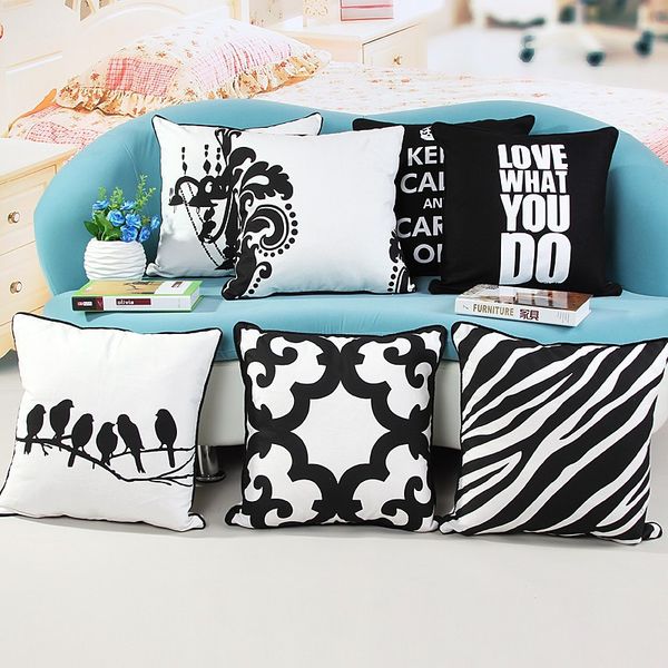 wholesale black and white printed cotton canvas pillowcase cushion pillow sham bird geometric decorative pillow 45x45cm
wholesale black and white printed cotton canvas pillowcase cushion pillow sham bird geometric decorative pillow 45x45cm