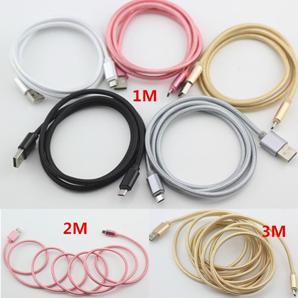 2.1A Непрерывная металлическая оплетка Тип C USB / Micro USB Кабель Зарядное устройство Ведущий Для Samsung S10plus S9 S8 S7 край Android 1M 3FT / 2M6FT / 3M 10FT 
2.1A Непрерывная металлическая оплетка Тип C USB / Micro USB Кабель Зарядное устройство Ведущий Для Samsung S10plus S9 S8 S7 край Android 1M 3FT / 2M6FT / 3M 10FT