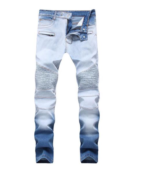 new jeans mens cargo pants stretch knitted denim hip hop mutil stitch pleated fashion jeans causal pants trousers, Blue
new jeans mens cargo pants stretch knitted denim hip hop mutil stitch pleated fashion jeans causal pants trousers, Blue