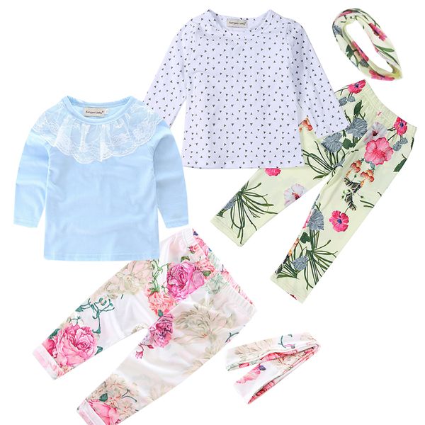 long sleeve toddler infant girls cute outfits headband tshirt floral pants kids clothes set 3pcs in stock, White
long sleeve toddler infant girls cute outfits headband tshirt floral pants kids clothes set 3pcs in stock, White
