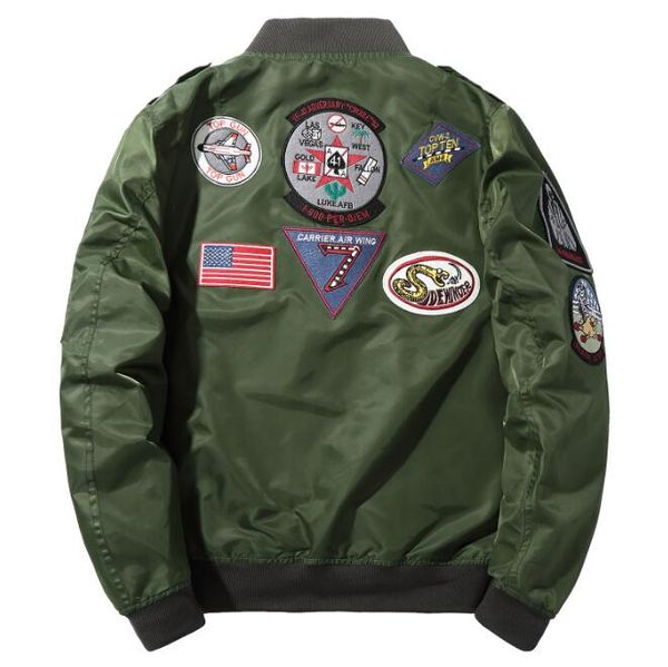 Fashion New MA1 Airforce Bomber Jackets Embroidery Plane Flying Jacket Hip Hop Baseball Coats Free Shipping
Fashion New MA1 Airforce Bomber Jackets Embroidery Plane Flying Jacket Hip Hop Baseball Coats Free Shipping