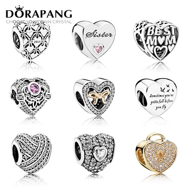 dorapang 100% 925 sterling silver interlocking love heart beads fit original charm bracelet diy bracelet the factory wholesale, Black
dorapang 100% 925 sterling silver interlocking love heart beads fit original charm bracelet diy bracelet the factory wholesale, Black