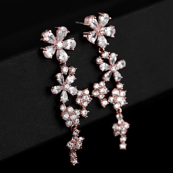 beijia Fashion Rose Gold Drop Earrings Women Jewelry Flower CZ Bridal Earrings Wedding Accessories
beijia Fashion Rose Gold Drop Earrings Women Jewelry Flower CZ Bridal Earrings Wedding Accessories