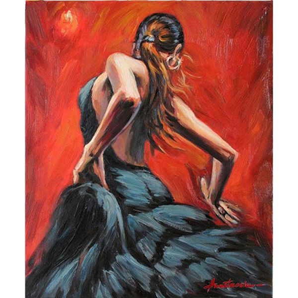 modern figure oil paintings flamenco dancer in black dress handmade canvas art for bedroom high quality
modern figure oil paintings flamenco dancer in black dress handmade canvas art for bedroom high quality
