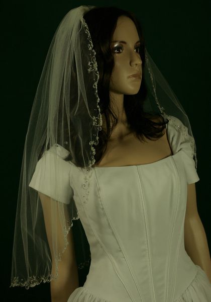 new sale elbow length white ivory beaded edge veil bridal head pieces for wedding dresses, Black
new sale elbow length white ivory beaded edge veil bridal head pieces for wedding dresses, Black
