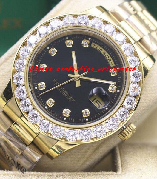 luxury watches mens 18k yellow gold black dial bigger diamond bezel watch 18338 automatic fashion brand men's watch wristwatch
luxury watches mens 18k yellow gold black dial bigger diamond bezel watch 18338 automatic fashion brand men's watch wristwatch